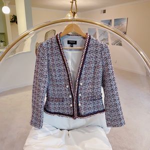 PRICH tweed jacket with pearl buttons